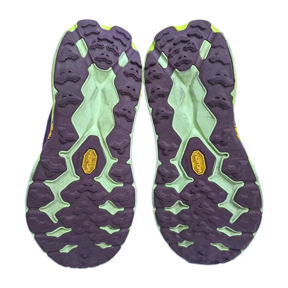 Hoka Speedgoat 5 Women's Size 9.5B Black Purple Green Running Shoes Sneakers